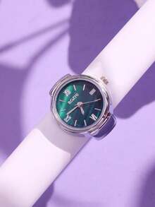 1 件时尚潮流魅力百搭精致手表戒指珠宝礼物适合女性日常佩戴 - 彩色 - 查看 5