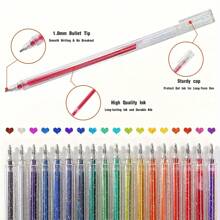 48pcs/24pcs/18pcs/12pcs/8pcs Color Flash Ballpoint Pen Set, 1.0mm Medium Pen Tip, Waterproof, Plastic Ball Pen, Clear And Visible Ink Volume, Suitable For Cardboard, Painting, Marking, Diary, Coloring, Art Projects. 48 Colors To Choose From, Very Bright Metallic Colors Back To School