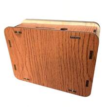 1pc Wooden Piggy Bank With Digital Counter - Coin Saving Box For Adults - Can Hold Up To 10,000 Euro Coins - Ideal Gift For Friends - High Quality Wooden Coin Bank Gifts Birthday Graduation - Light Brown - View 7