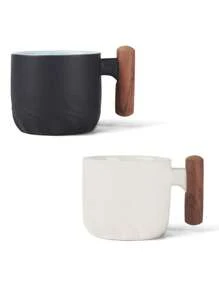 1 pièce / 2 pièces / 4 pièces Tasse à café italienne en céramique avec manche en bois, tasse à thé avec manche en santal, infuseur à thé et couvercle, tasse à thé en céramique avec manche en bois japonais, petite tasse à café en porcelaine avec dégradé de glaçure, petite tasse à thé de type Kung Fu en céramique. Coffret cadeau adapté pour le thé de l'après-midi, tasse à expresso italienne, mini tasse à café japonaise simple - Multicolore - Voir 18
