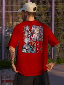 Frieren The Elfref-006 Anime Shirt - Red - View 4