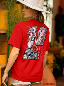 Frieren The Elfref-006 Anime Shirt - Red - View 6