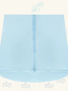 DCP Kids Kit 2 Sleeping Bags Baby Carrier Plush Warm Blanket Blue Pajamas 100% Cotton - Màu xanh nhạt - Xem 4