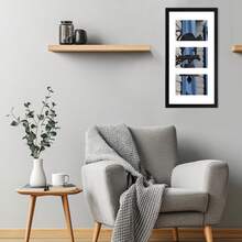 1 件/2 件/套矩形多孔墙面装饰相框，多种颜色可选，适合水平或垂直放置，可悬挂在客厅或门厅墙壁上，仅限相框（不含相纸） - 彩色 - 查看 2