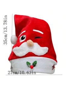 Kerstversiering Cartoon Kerstman Non-Woven Kerstmuts Kerstcadeaus, Willekeurige modellen