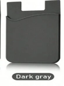 CALINNL 1pc Phone Wallet Stick On Phone For Phone Back 1/2 Pocket Silicone Adhesive Card Cell Phone Sleeves Cell Phone Wallet Silicone Adhesive Phone Stick On Wallet For Phone Case Phone Pocket For Most Phones Phone Suction Card Cover Card Holder Wallet Business Card Holder Credit Card Holder Women For Women For Men Card Wallet Magsafe Wallet