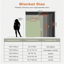 1 件纯色可爱毛绒毯子，柔软亲肤的蓬松毛毯，多尺寸多用途毛毯，适用于旅行、空调、夏季、床、沙发、办公室、卧室装饰，适合所有季节，是送给朋友和家人的完美礼物 - 彩色 - 查看 4