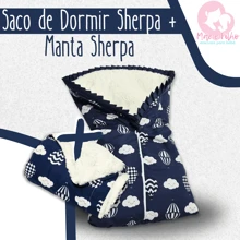 Baby Sleeping Bag Kit Lined With Cocoon Sherpa Blanket + Sheepskin Sherpa Blanket For Cold And Winter 100% Cotton - 綠色野生動物園 - 查看 2