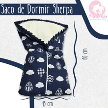 Baby Sleeping Bag Kit Lined With Cocoon Sherpa Blanket + Sheepskin Sherpa Blanket For Cold And Winter 100% Cotton - 綠色野生動物園 - 查看 4