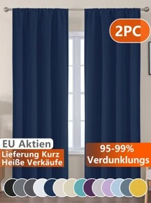 VEHEDE Set da 2 pezzi di tende termoisolanti, termoregolanti e protettive dal sole di colore grigio scuro, lunghezza 175 cm per la camera da letto e tende oscuranti perforate per il soggiorno - Dunkelgrau - Visualizzare 13