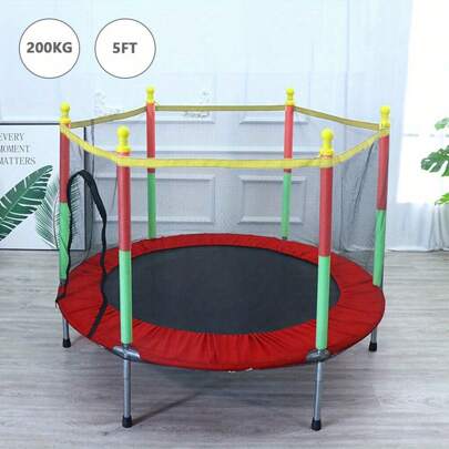5 FT Trampoline With Net Cover And Accessories Free Space Hopper For Indoor And Outdoor Use Red