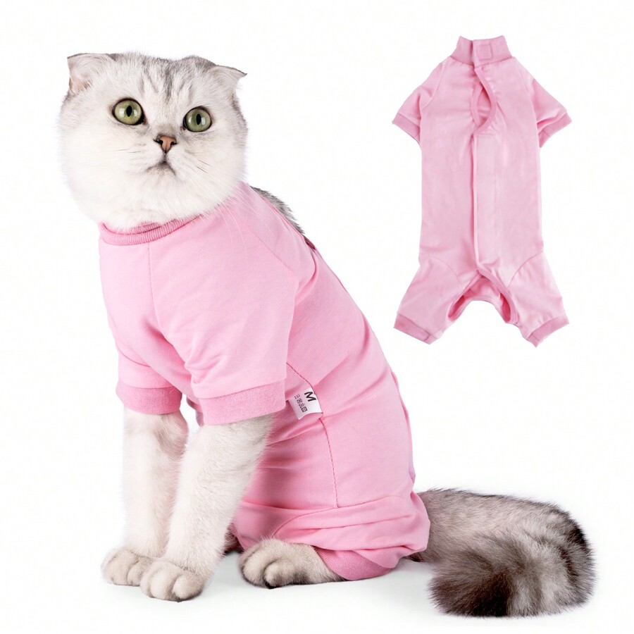 Cat Spaying Recovery Outfit, AntiLick Clothing For Pet PostSurgery