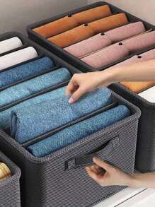 1 túi đựng đồ bằng polyester, ngăn kéo tủ quần áo gia đình, hộp đựng đồ trang trí, đồ trang trí mùa thu, đồ trang trí lễ hội, đồ trang trí phòng, đồ trang trí nhà, đồ trang trí mùa thu, đồ trang trí phòng ngủ - Xám - Xem 1