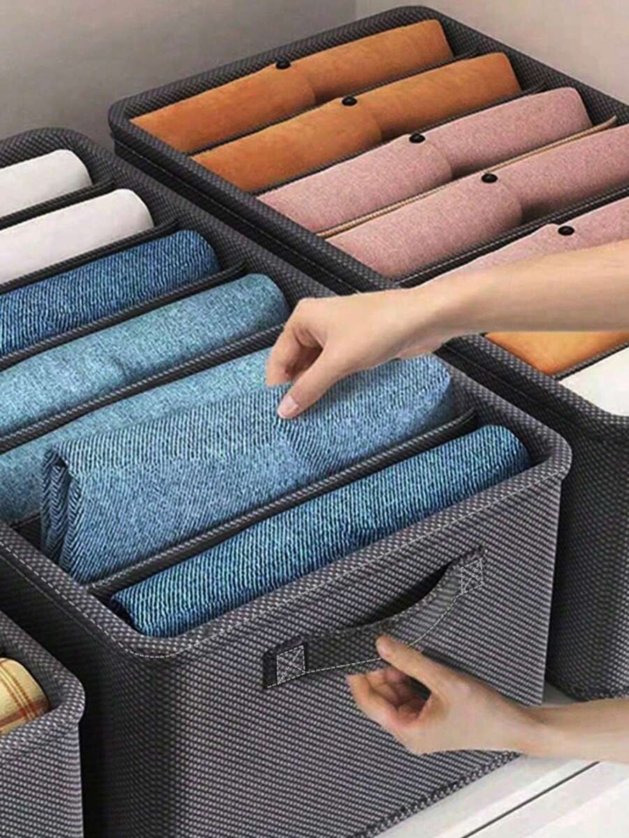 1 túi đựng đồ bằng polyester, ngăn kéo tủ quần áo gia đình, hộp đựng đồ trang trí, đồ trang trí mùa thu, đồ trang trí lễ hội, đồ trang trí phòng, đồ trang trí nhà, đồ trang trí mùa thu, đồ trang trí phòng ngủ - Xám - Xem 1