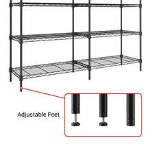 5 Tier Wire Shelving Garage Shelving Storage Shelves Heavy Duty,59" W X59 H X 13.8" D  Adjustable Garage Shelves,Utility Shelf Rack For Storage Warehouse Pantry Closet,Basement Pantry Storage Shelves