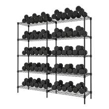 5 Tier Wire Shelving Garage Shelving Storage Shelves Heavy Duty,59" W X59 H X 13.8" D  Adjustable Garage Shelves,Utility Shelf Rack For Storage Warehouse Pantry Closet,Basement Pantry Storage Shelves