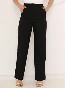 TAILORED DRESS PANTS - Black - View 2
