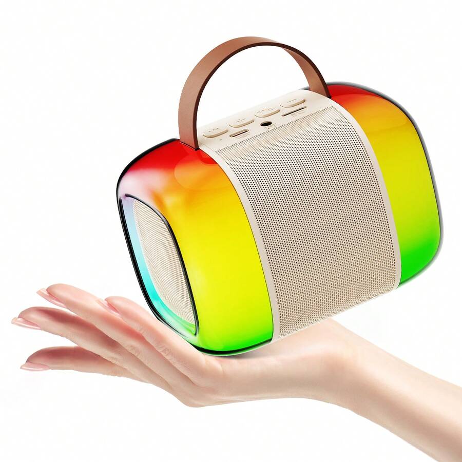 JYX Mini Karaoke Machine With 1 Wireless Mircophone, Portable Bluetooth