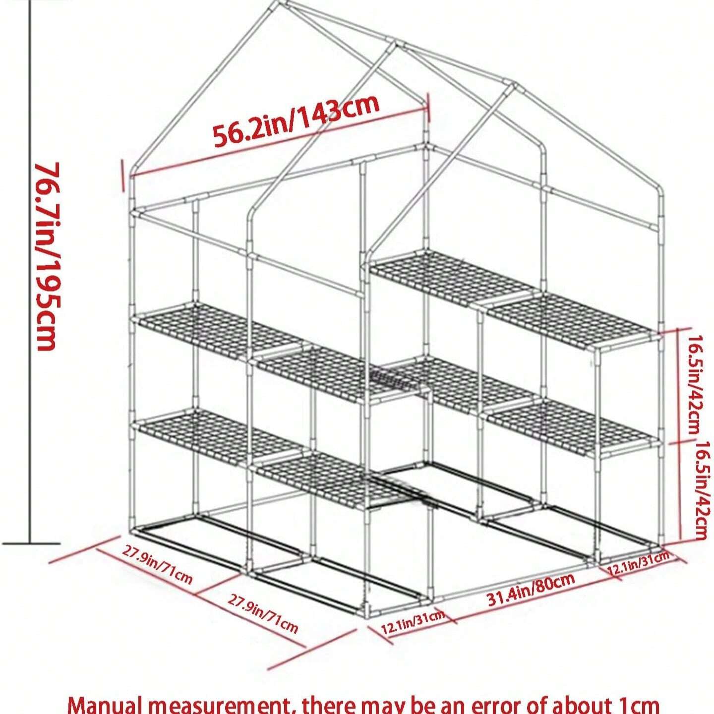 WalkIn Greenhouse, Outdoor Plant Care Room, Plant Thermal Insulation