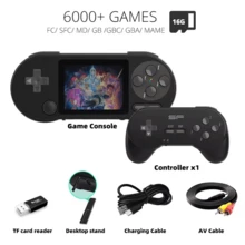 DATA FROG SF2000 便携式手持游戏机 3 英寸 IPS 复古游戏机内置 6000 款游戏儿童复古视频游戏 - 款式 - 查看 8