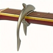Zinc Alloy Shark Capo - Universally Compatible With Acoustic And Electric Guitars With Built-In Tuning Function And Innovative Sound Change - Stylish, Fashionable, And Unique Design For Guitarists - Multicolor - View 6