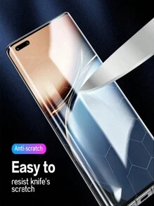 2 件 3D 曲面钢化玻璃屏幕保护膜 玻璃膜 兼容三星 Galaxy/兼容小米/Redmi/兼容华为/Honor/POCO/Realme/OPPO/VIVO/OnePlus 无气泡，易于站立，牢固且不脱落。支持指纹解锁，耐用且不易碎 - 無色 - 查看 7