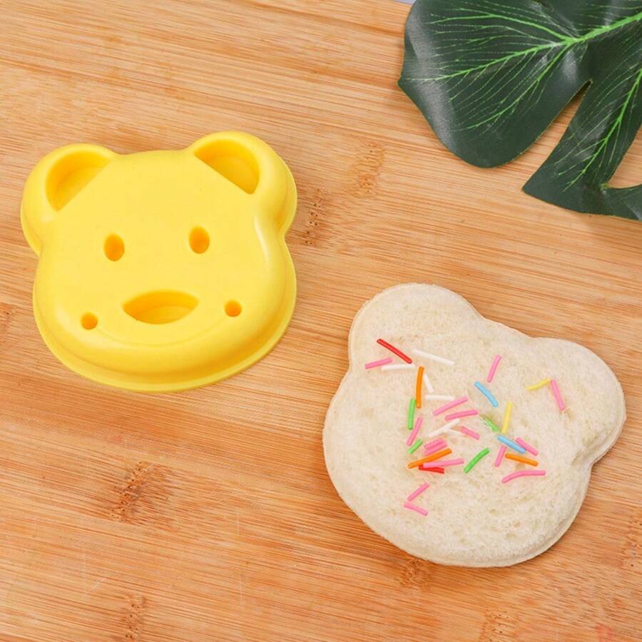Sandwich Cutter Set Plastic Bread Knife With Mini Cartoon Rabbit