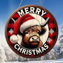 1 cái, Thẻ treo tròn bằng gỗ có dây thừng có thể treo trực tiếp bằng dây thừng, Biển báo sân Highland Cow - Treo tường bằng gỗ nhân tạo tròn 20cm - Biển báo chào mừng trang trí nhà nông đa năng, Đồ trang trí ngày lễ, Dùng cho nhà bếp, vườn, sân thượng, trang trí trong nhà và ngoài trời - Nhiều màu - Xem 5