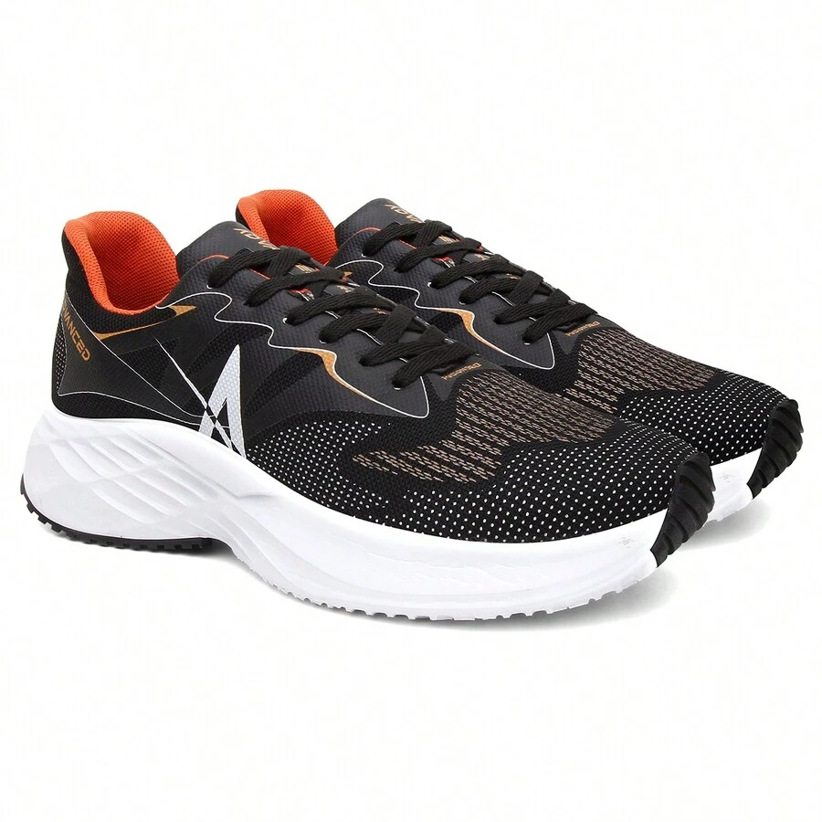 Tênis Masculino Corrida Advanced Speed Com Sola de Eva com Tecnológica Amortecimento E Velocidade - Laranja - Visão 1