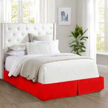 Mocassi 1-Piece Bed Skirt, Quality Design And Expertly Tailored, Luxury 1500 Series Wrinkle & Fade Resistant Egyptian Quality.