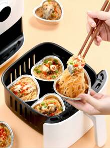 15/20/25/30/35 piezas Moldes para pasteles con forma de corazón para el Día de San Valentín, moldes grandes de aluminio con forma de corazón para magdalenas/cupcakes con tapas, tazas para tartas y pasteles desechables para hornear postres para bodas y cumpleaños