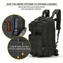 35L Military Black Tactical Backpack Rucksack Camping Hiking Bag Outdoor Travel