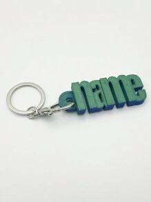 1 件个性化 3D 打印不锈钢钥匙扣，儿童 DIY 定制姓名背包吊坠，定制儿童行李配件，创意 3D 铭牌钥匙扣礼物，学校背包吊坠，儿童防丢失钥匙扣返校父亲节 DIY 定制姓名标签，学生返校的完美配饰返校冬季礼物创意男孩女孩情人节 - 客製化顏色 - 查看 13