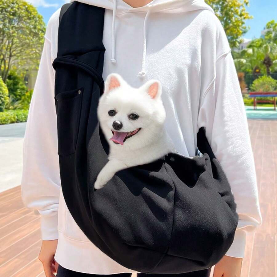 1pc Comfortable & Spacious Dog Harness Sling Pet Crossbody Bag Cat