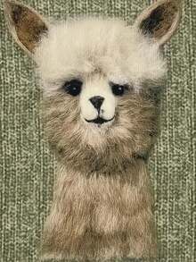 3D Animal Print Sweater, Casual Comfortable Soft Round Neck Long Sleeve Women Pullover Sweater, Alpaca Print, Christmas Holiday Gift, Versatile For Indoor And Outdoor Wear, Loose Random Print Sweater