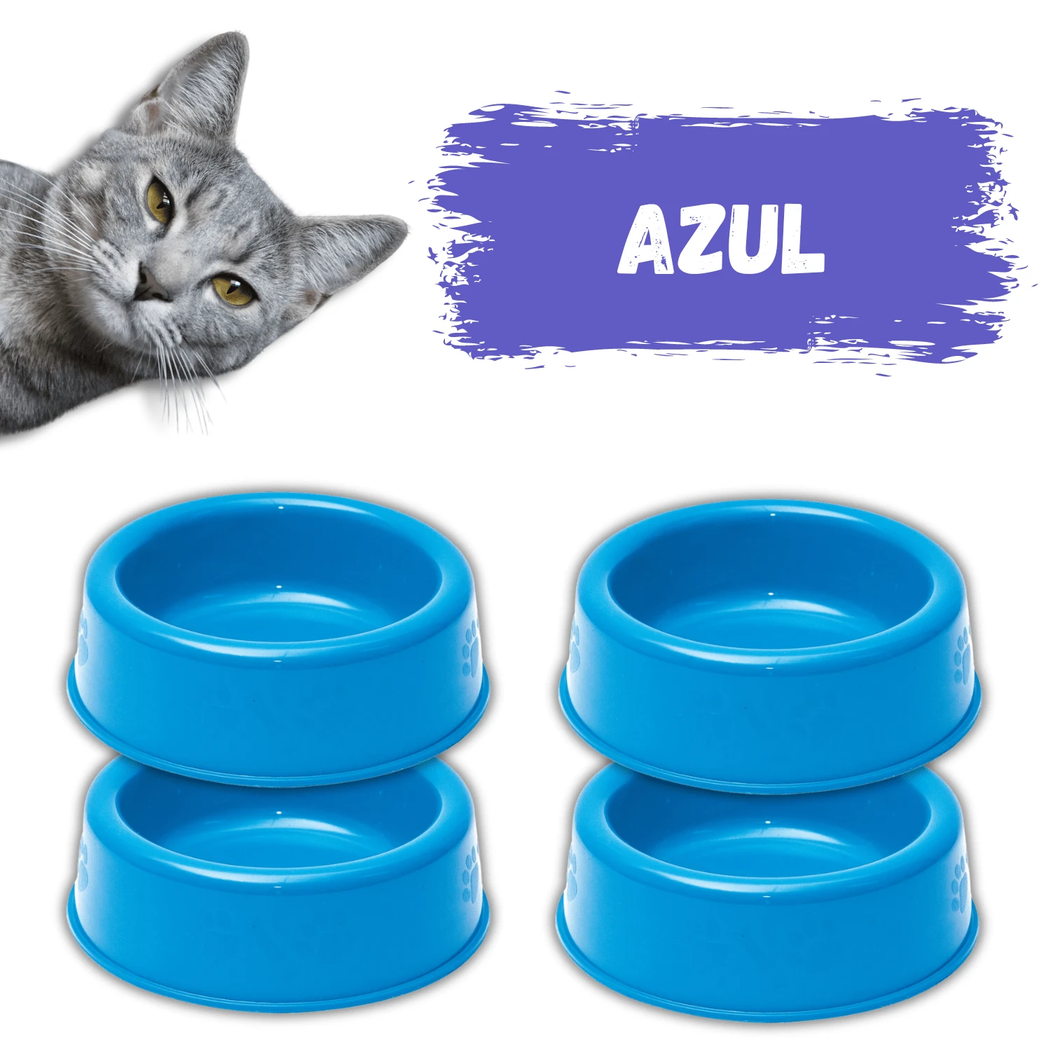 Kit 4 Cat Feeders, Plastic Pet Food And Water Bowl SHEIN South Africa