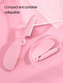 CIMACA 1 kéo tỉa lông mày màu hồng kèm lược cho người mới bắt đầu, dụng cụ tỉa lông mày / 1 dao cạo lông mày gấp gọn màu hồng kèm microguard, lưỡi dao bằng thép không gỉ cho người mới bắt đầu trang điểm / Bộ 2 dụng cụ tỉa lông mày màu hồng, gồm 1 kéo tỉa lông mày màu hồng kèm lược và 1 dao cạo tỉa lông mày gấp gọn màu hồng / Bộ 3 dụng cụ tỉa lông mày màu hồng, gồm 1 kéo tỉa lông mày màu hồng kèm lược - Hồng - Xem 5