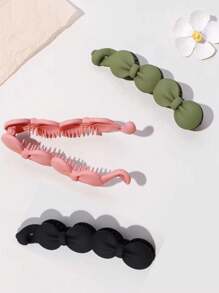 1 kẹp tóc hình quả chuối cỡ lớn, phụ kiện tóc hình quả chuối thời trang tối giản cho búi tóc lộn xộn kẹp tóc - Nhiều màu - Xem 6