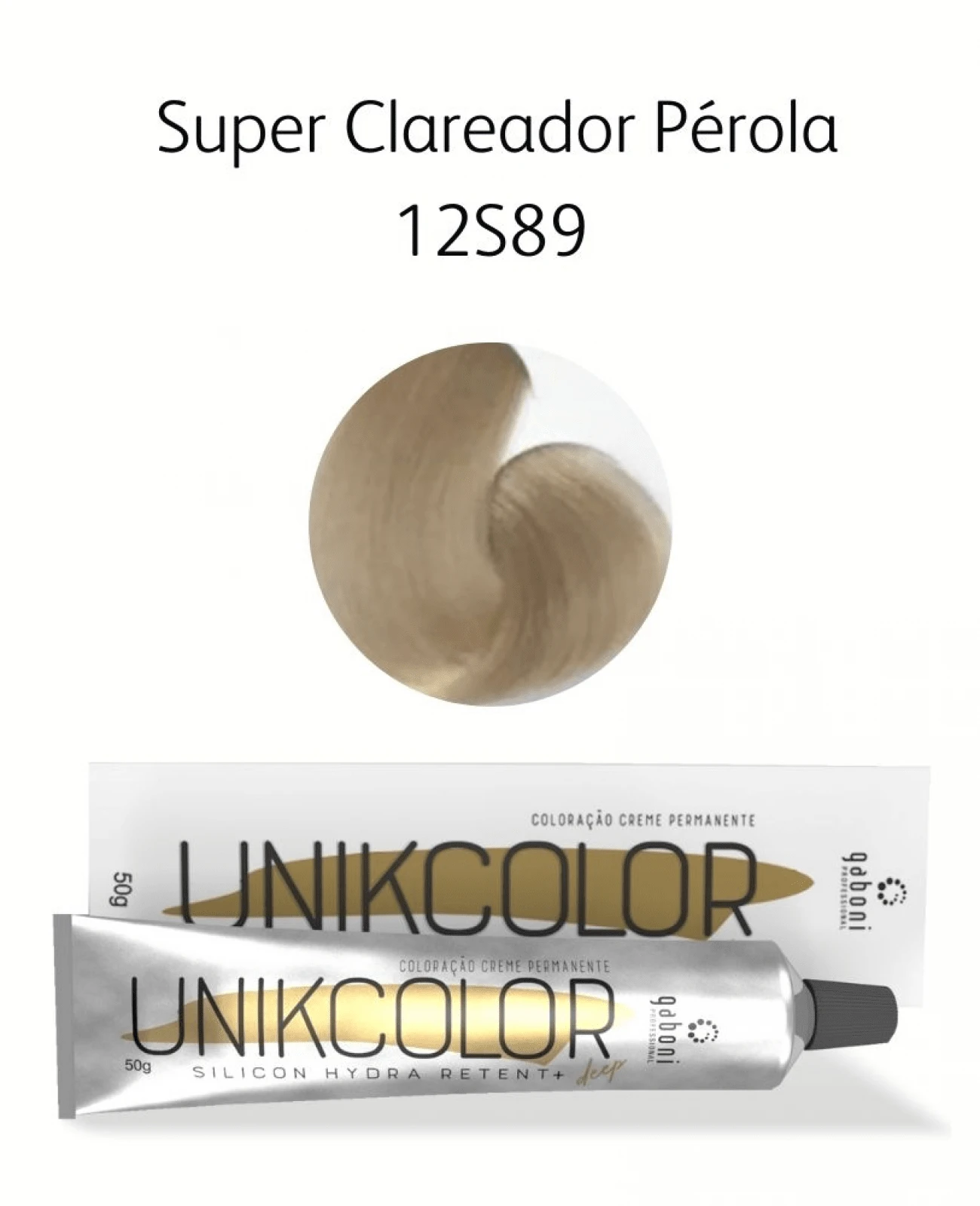 UnikColor 12S89 Coloring - Super Lightener Pearl 50g Gaboni Professional - Nhiều màu - Xem 1