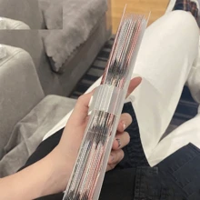 120/240 Pockets Transparent Photo Album - Large Capacity For Movie Tickets, Celebrity Cards And Postcards. Unisex Multi-Card Holder, Business Card Book, Large Capacity Card Case, Business Card Organizer