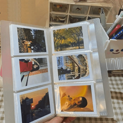 120/240-Pocket Transparent Photo Album - Large Capacity Movie Ticket, Star Card And Postcard Storage.Men's And Women's Multi-Card Business Card Holder Business Card Book Business Star Large-Capacity Card Bag Business Card Storage Book