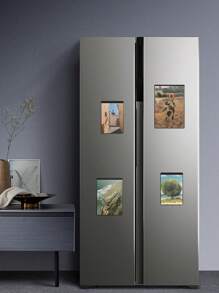 1pc Transparent Multi-Size Photo Magnetic Frame, Photo Magnetic Bag Photo Storage Bag, Transparent Magnetic Photo Frame, Fridge Magnetic Photo Frame