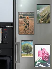 1pc Transparent Multi-Size Photo Magnetic Frame, Photo Magnetic Bag Photo Storage Bag, Transparent Magnetic Photo Frame, Fridge Magnetic Photo Frame
