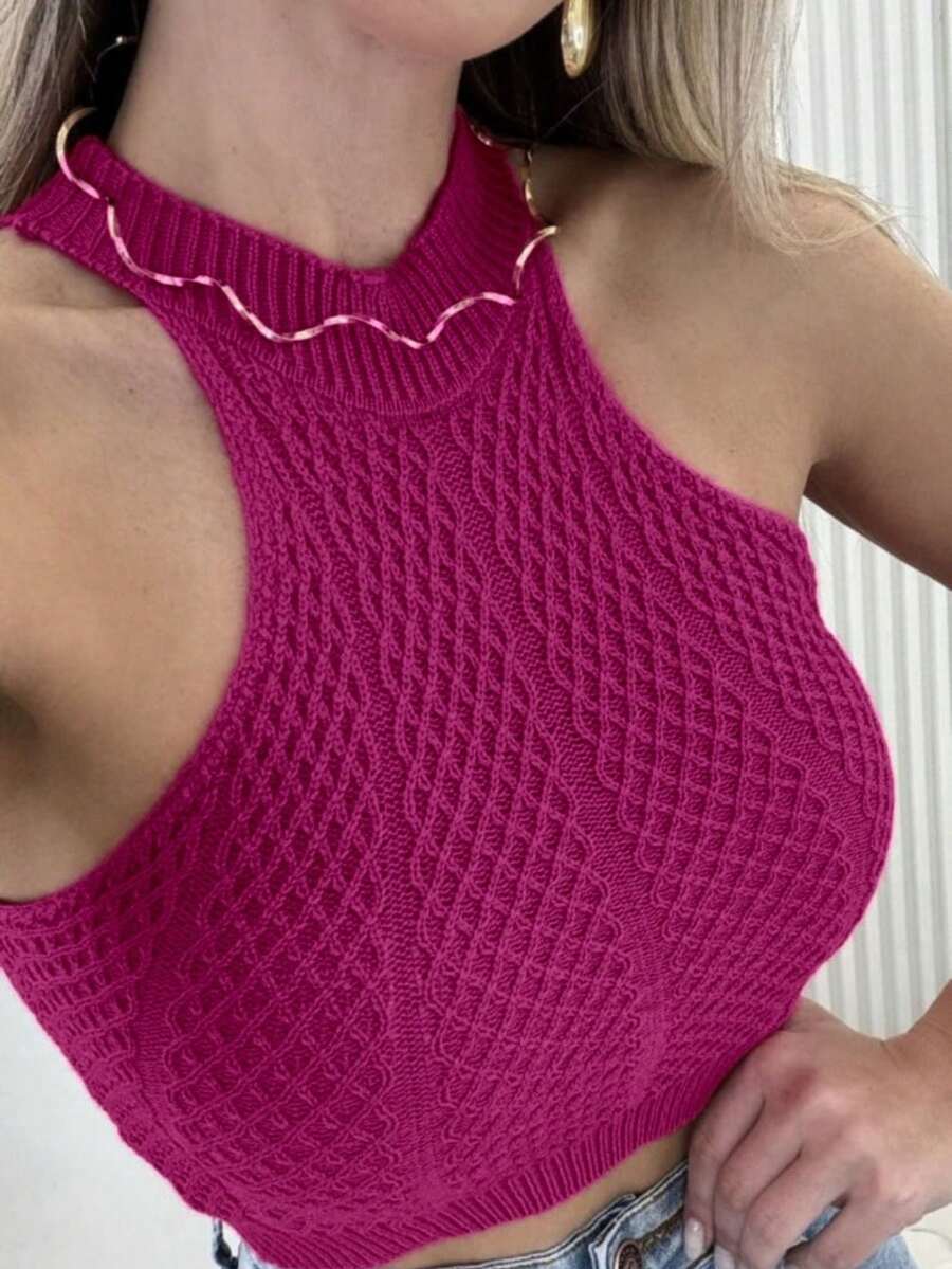 KNITTING REGULATED SEXY JEWELLERY FASHION WOMEN'S - Burgundy - View 1