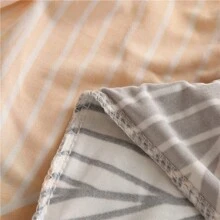 1 pieza Funda de sofá de seda de leche tejida con patrón de hojas amarillas, apta para todas las estaciones - Naranja - Ver 9