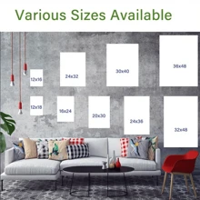 1pc Wooden Framed Wall Art Abstract Canvas Painting Teal Blue Modern Artwork For Living Room Bedroom Dining Room Home Office Decor Ready To Hang Wooden Frame - Thickness 1.5inch - 彩色 - 查看 4