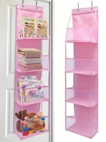 1 pieza Bolsa colgante de 4 capas para la habitación del bebé para pañales, juguetes, artículos diversos, decoraciones y regalos familiares para la ducha de bebé