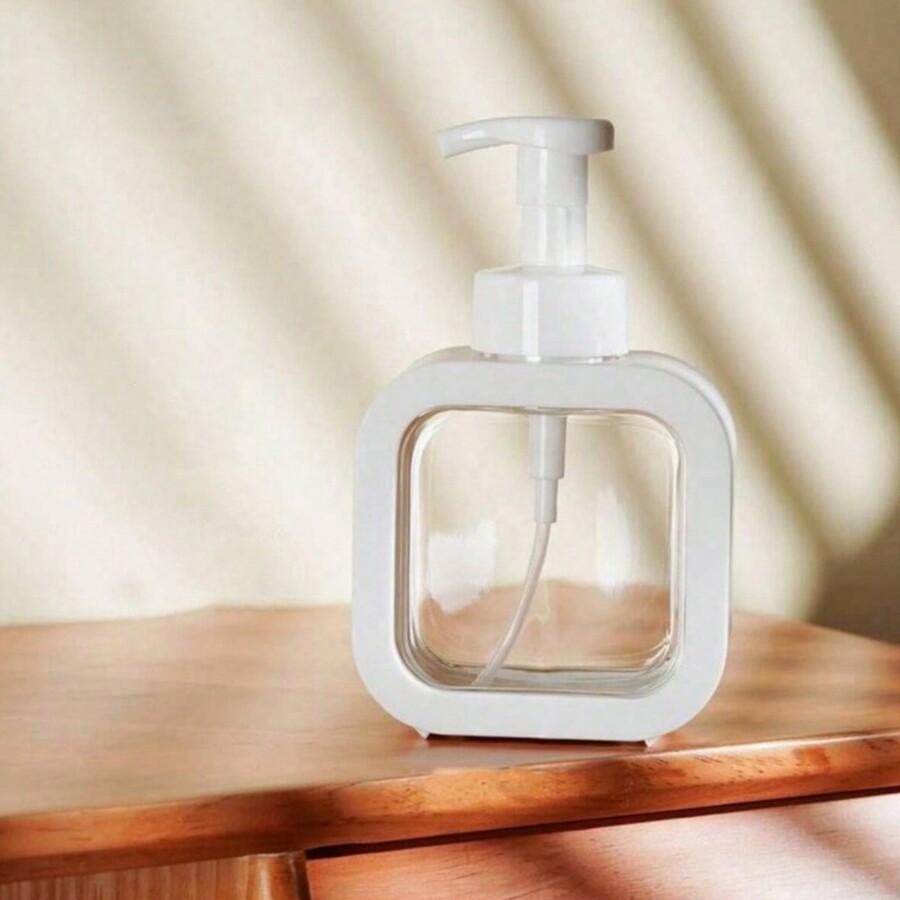 1PC White Transparent Large Capacity Travel Lotion Sub Bottle, Shower