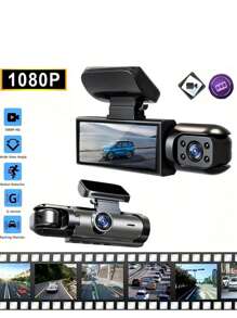 Vavupo 1080P Dual Camera Dash Cam For Cars With IR Night Vision, Loop Recording, And Wide Angle Lens - 3.16 Inch IPS Screen - Dual Lens+32G Crad - View 3