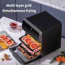 10L Stainless Steel Air Fryer – Dishwasher Parts With 5 Presets – Roast, Bake, Broil, Air Fry And Keep Warm – Quick & Easy Meals - US A Type Plug(110-127V) - View 4